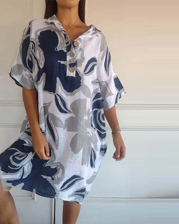 Bianca - Floral Shirt Dress