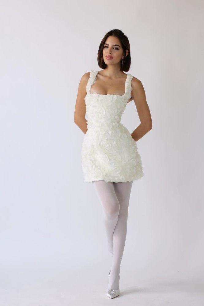 Elaine - Blossom Ruffle Dress