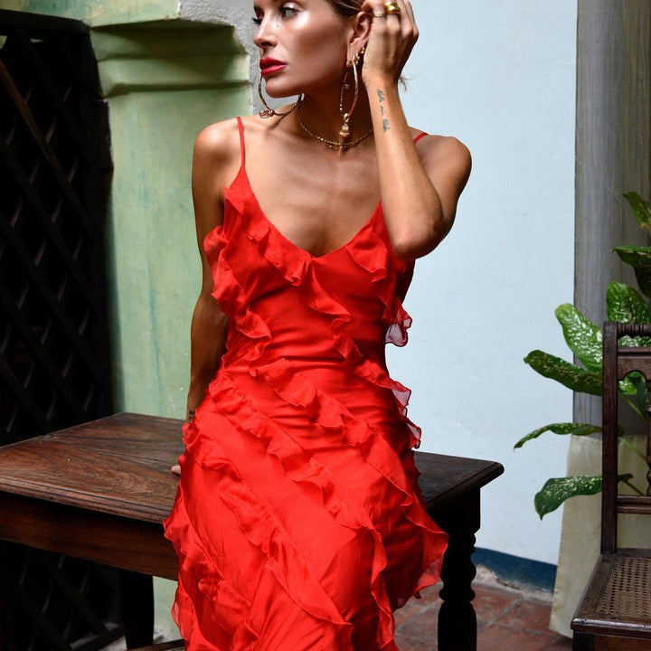 Alora - Ruffle Statement Dress