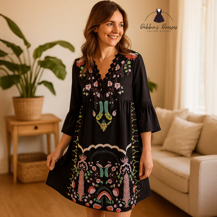 Crizza - Artistic Boho Print Dress