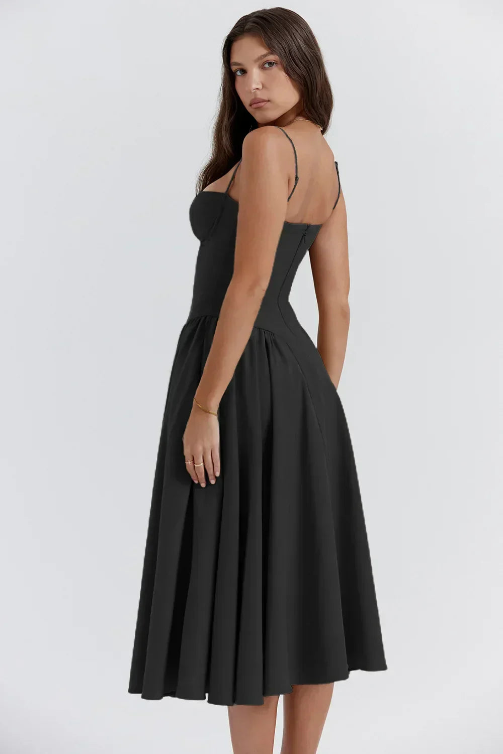 Avanie - Chic Corset Flare Dress