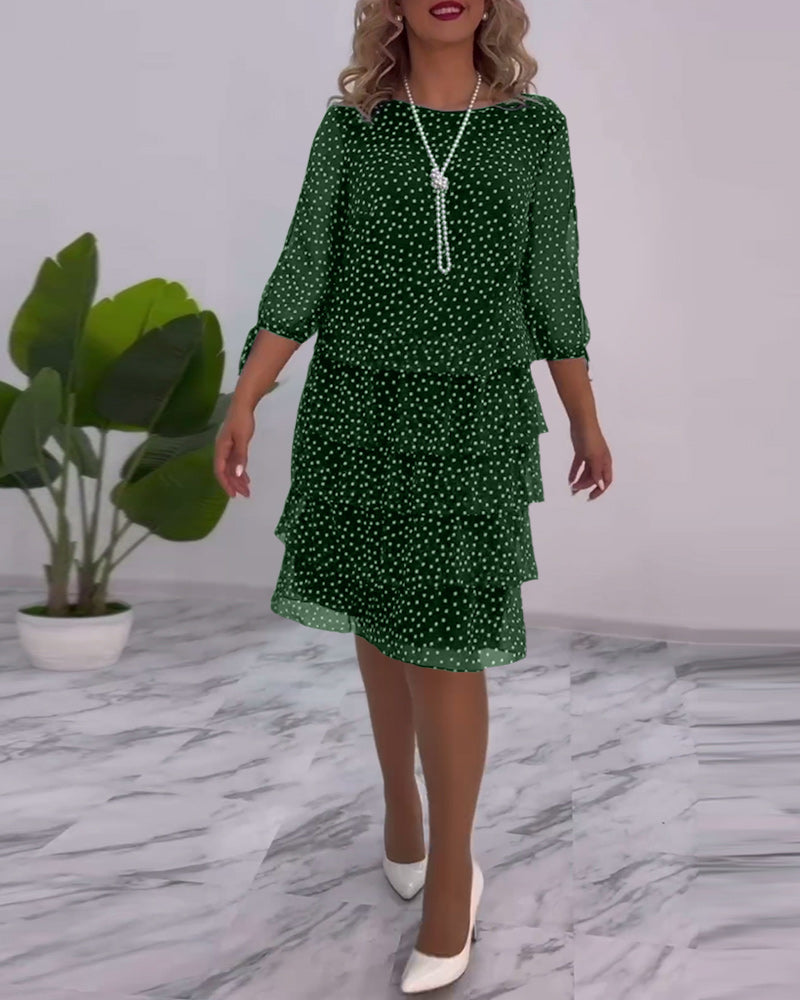 Tilly - Polka Dot Layered Dress