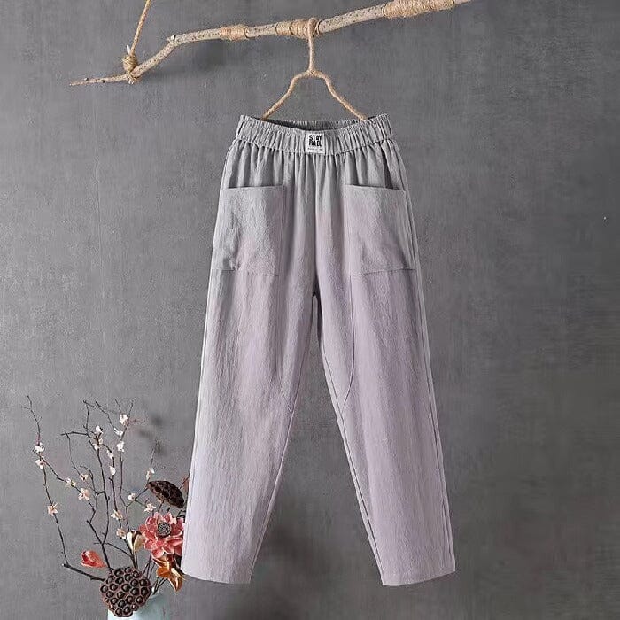 OLIVIA - Linen Blend Trousers