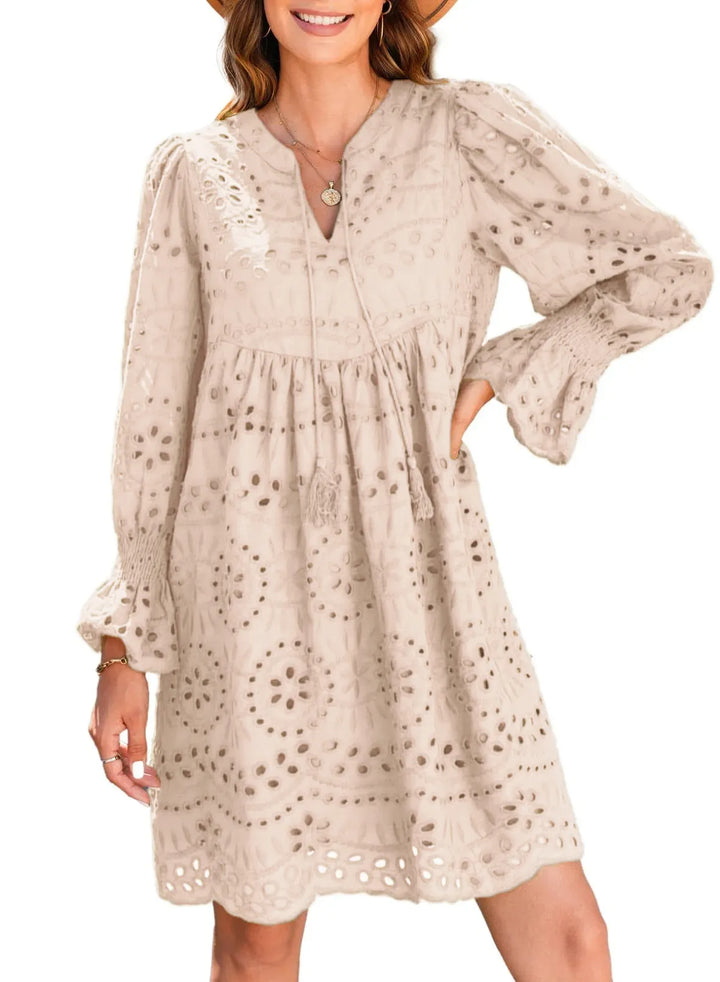 Thea - Feminine Eyelet Dress