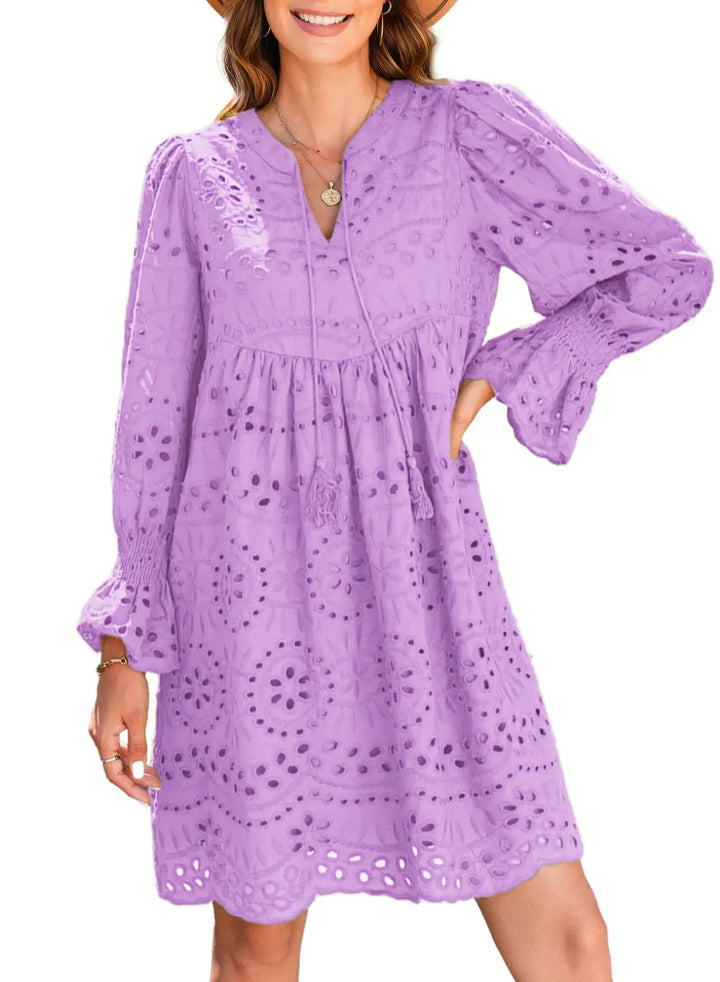 Thea - Feminine Eyelet Dress
