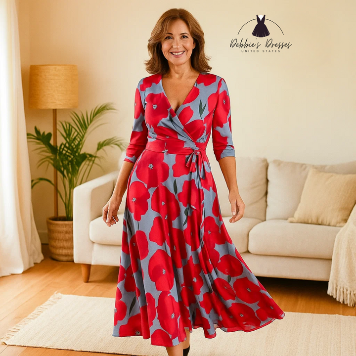 Leigh - Printed Wrap Dress