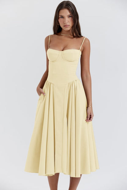 Avanie - Chic Corset Flare Dress
