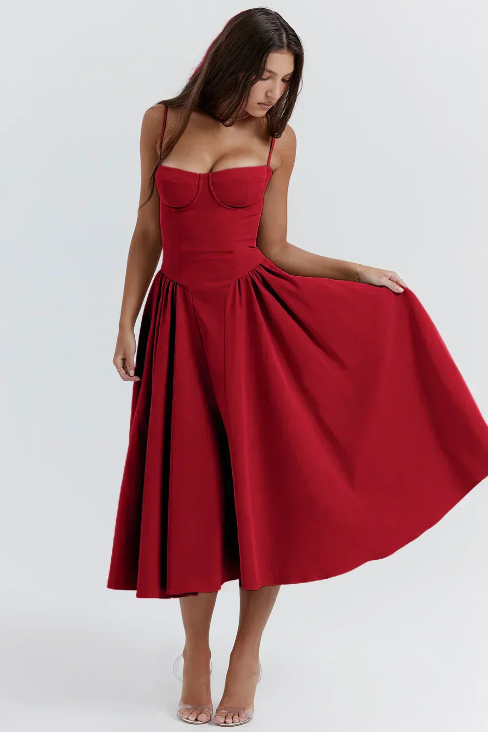 Avanie - Chic Corset Flare Dress