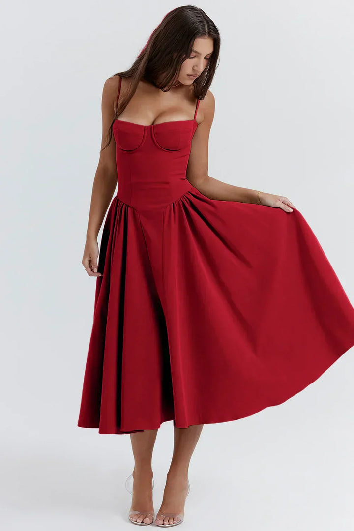 Avanie - Chic Corset Flare Dress