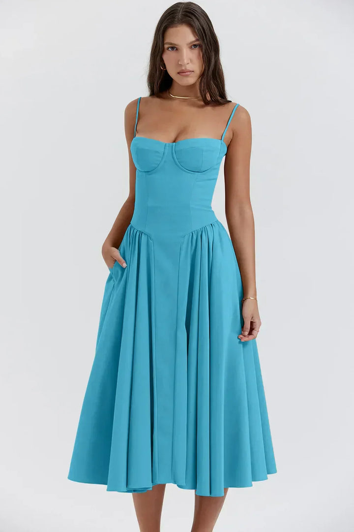 Avanie - Chic Corset Flare Dress