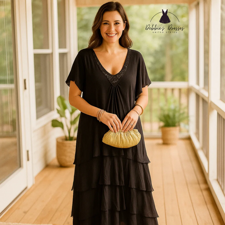 Angelie - Boho Ruffle Dress