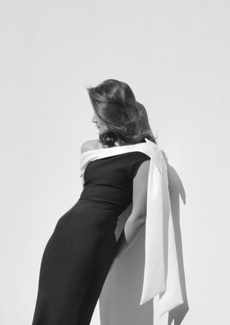 Kaelina - White Draped Detail Dress