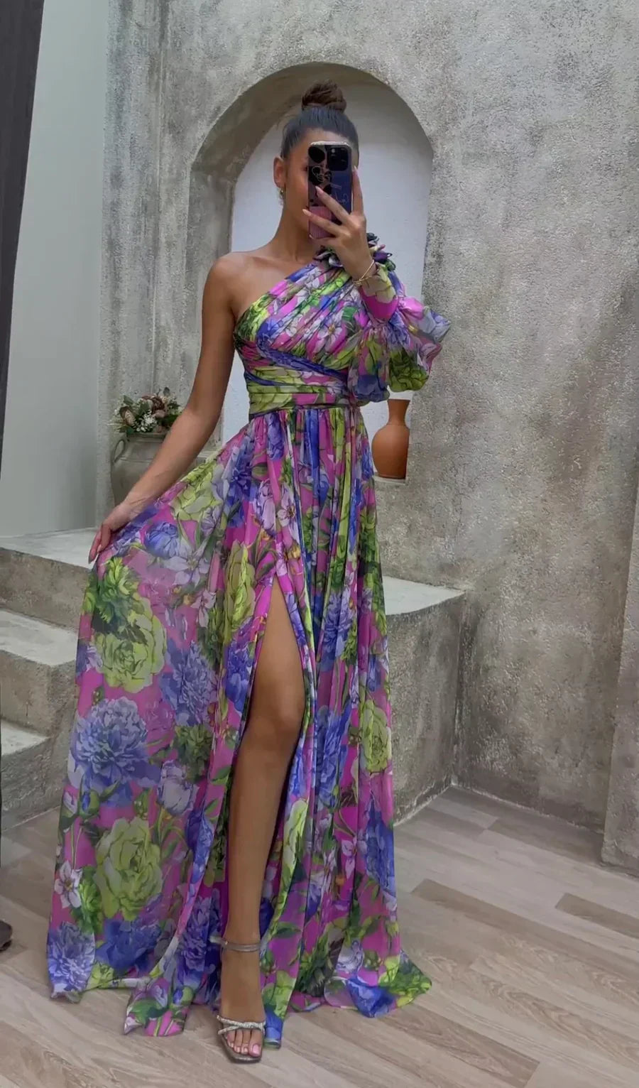 Kristen - Tropical Flowy Dress