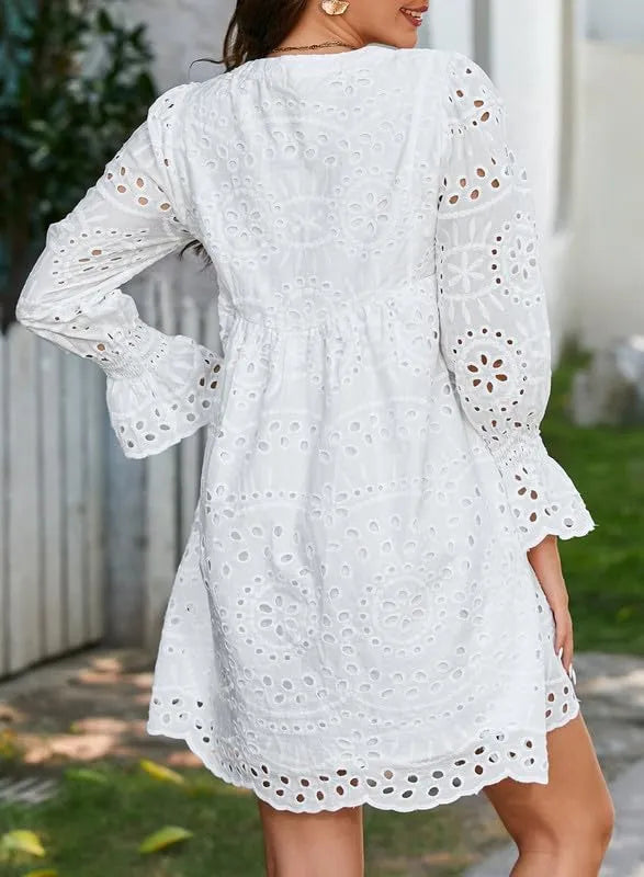 Thea - Feminine Eyelet Dress
