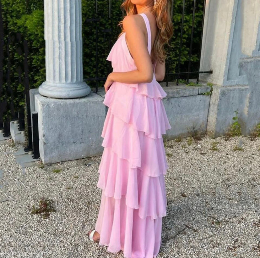 Stephanie - Cascading Layered Dress