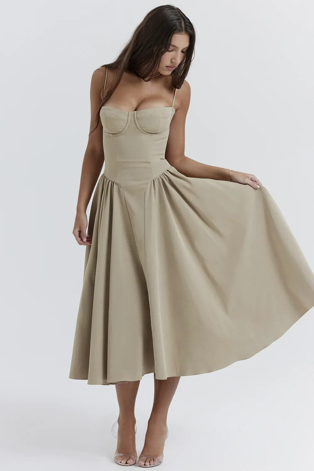 Avanie - Chic Corset Flare Dress