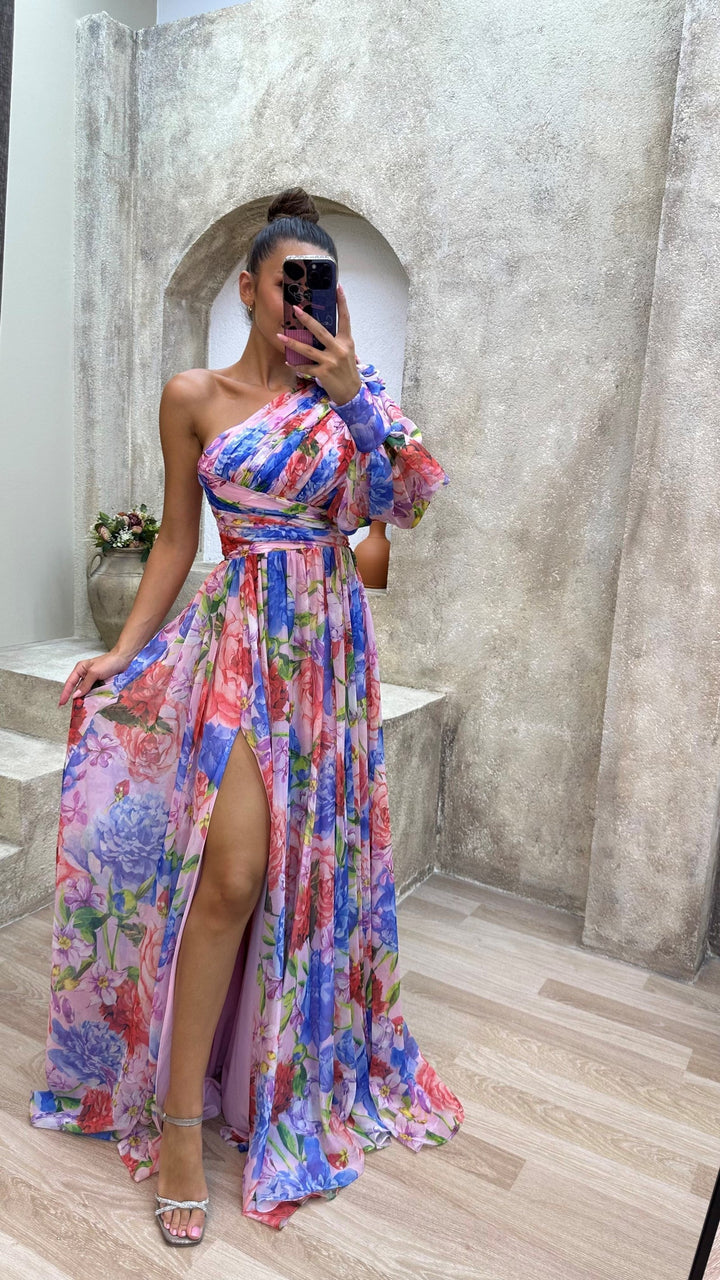 Kristen - Tropical Flowy Dress