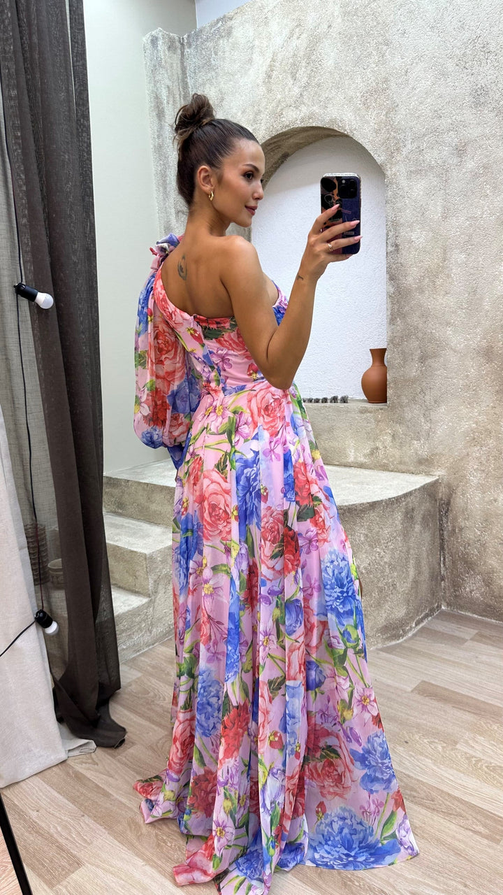 Kristen - Tropical Flowy Dress