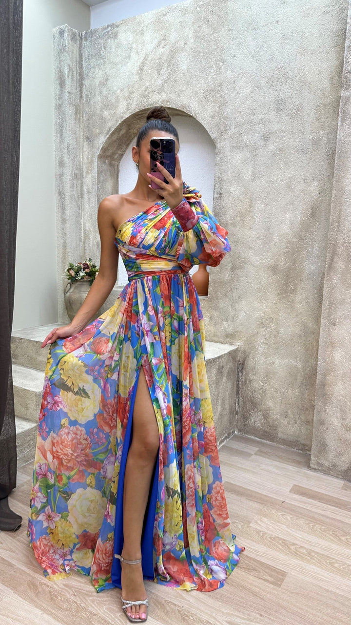 Kristen - Tropical Flowy Dress