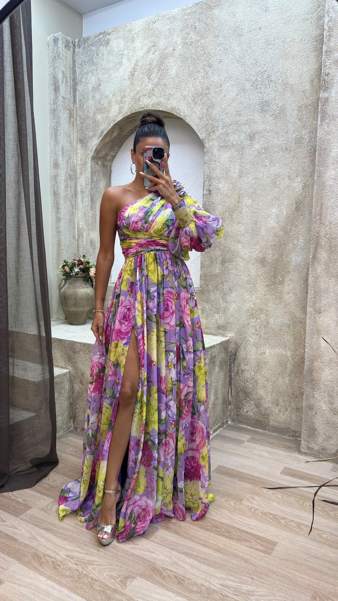 Kristen - Tropical Flowy Dress
