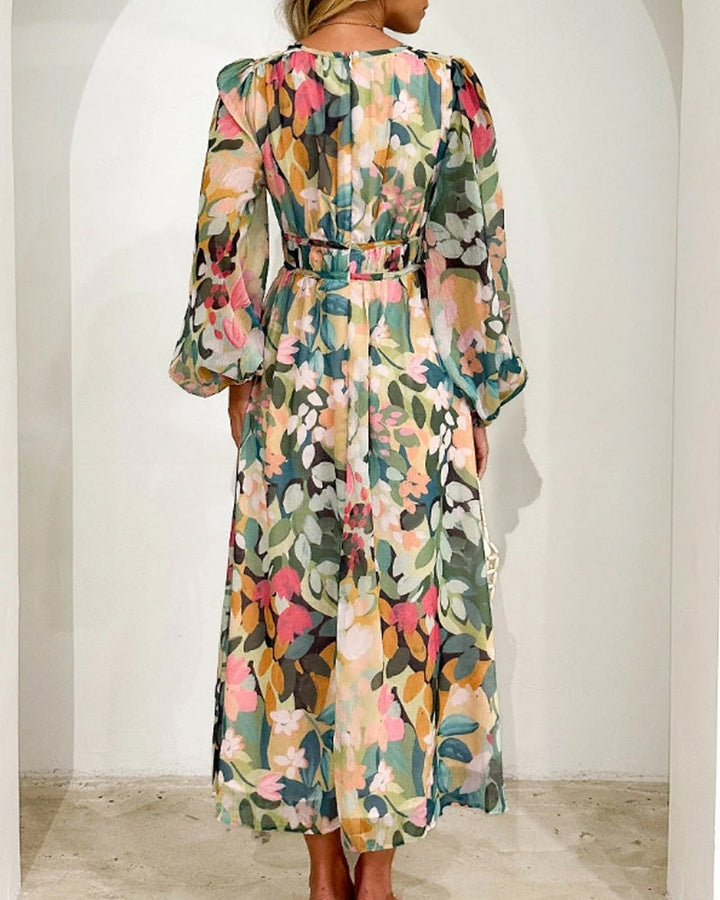 Sandra - Boho Floral Maxi Dress