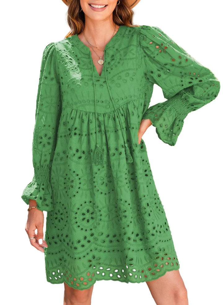 Thea - Feminine Eyelet Dress