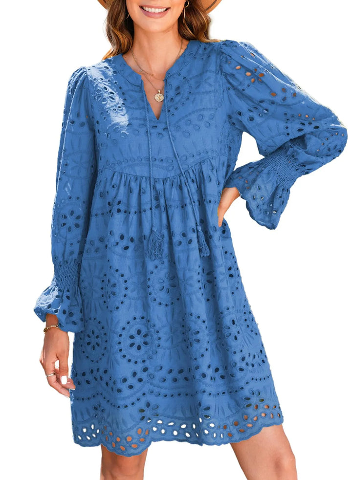 Thea - Feminine Eyelet Dress