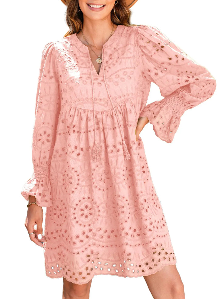 Thea - Feminine Eyelet Dress