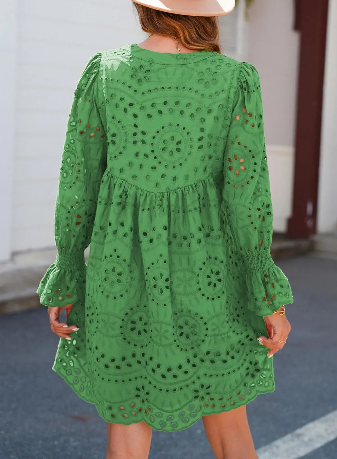 Thea - Feminine Eyelet Dress