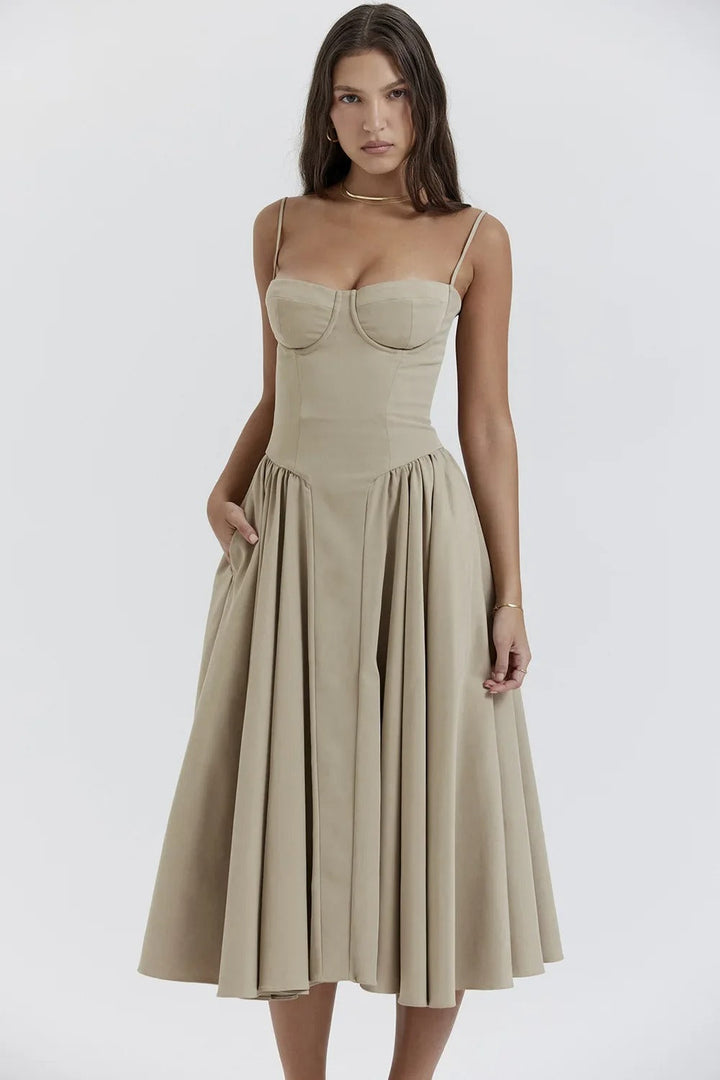 Avanie - Chic Corset Flare Dress