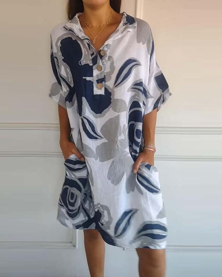 Bianca - Floral Shirt Dress