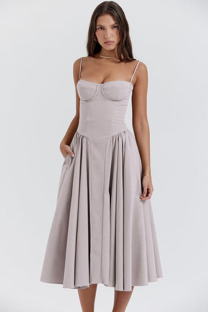 Avanie - Chic Corset Flare Dress