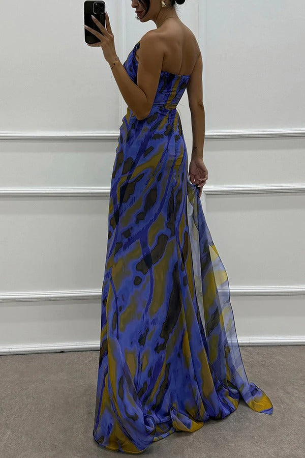 Alicia - Vibrant Slit Dress