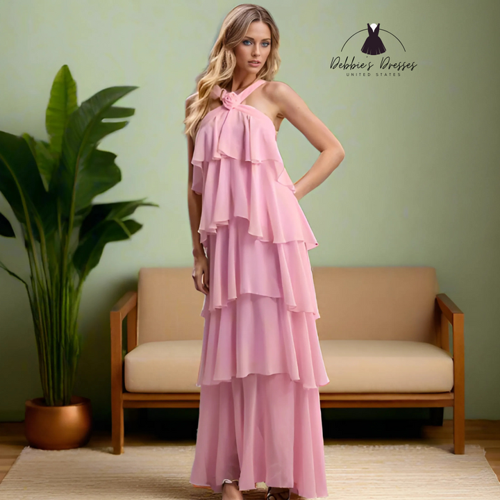 Stephanie - Cascading Layered Dress