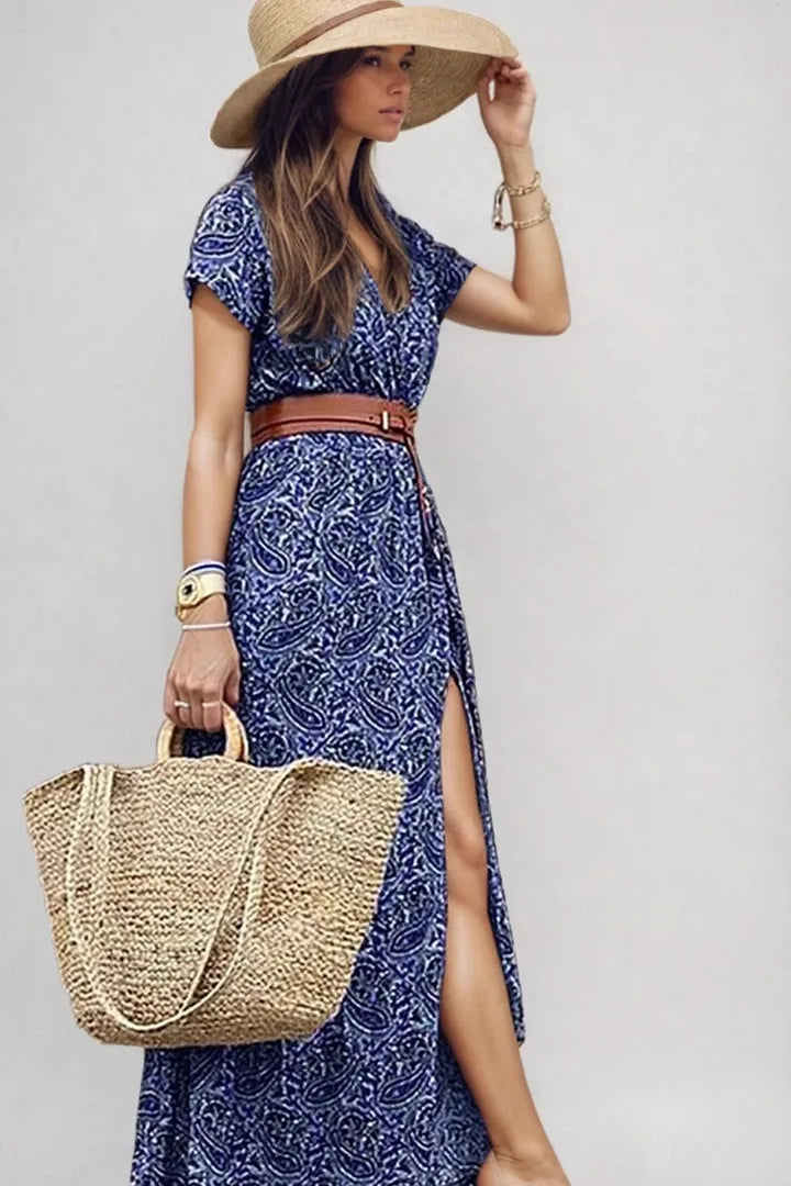 Poleen - Boho Paisley Dress