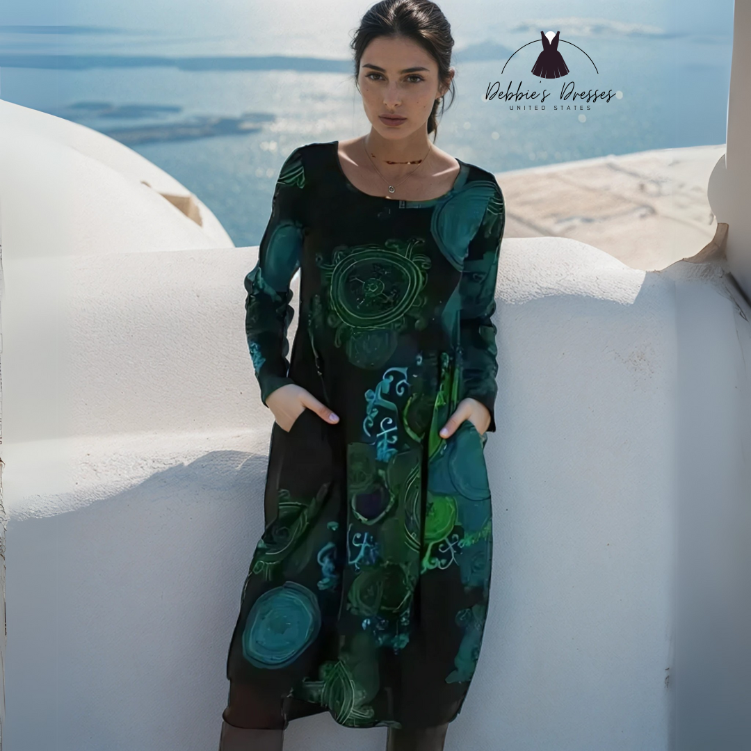 Nerina - Artistic Printed Dress