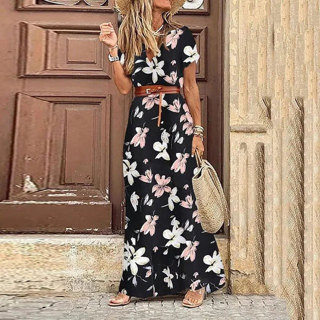 Kelsey - Bohemian Paisley Dress