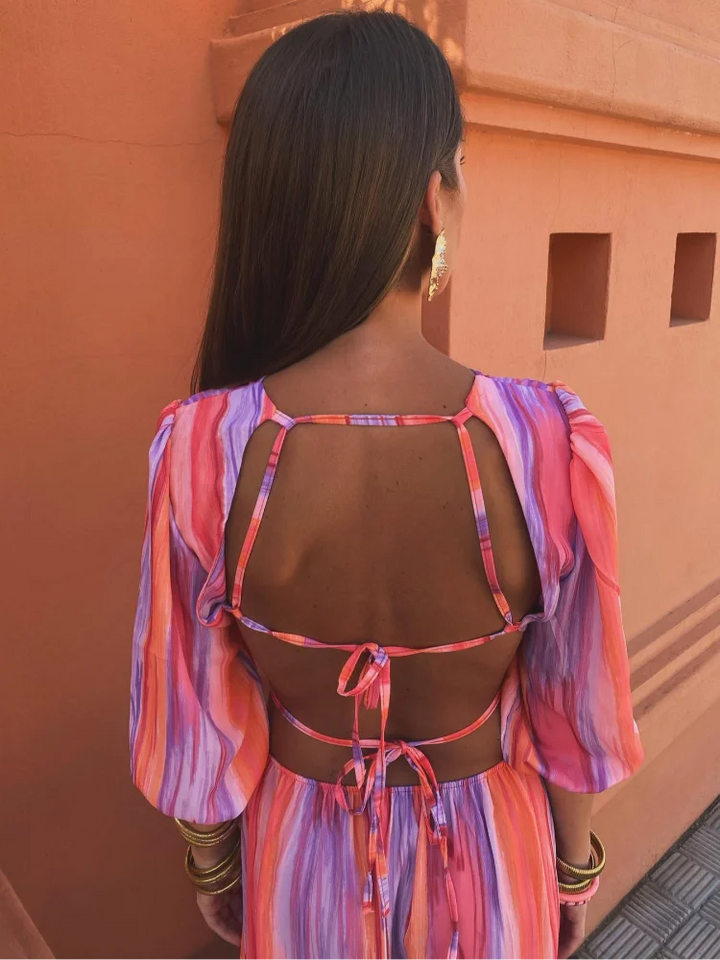 Gellie - Vibrant Cutout Dress