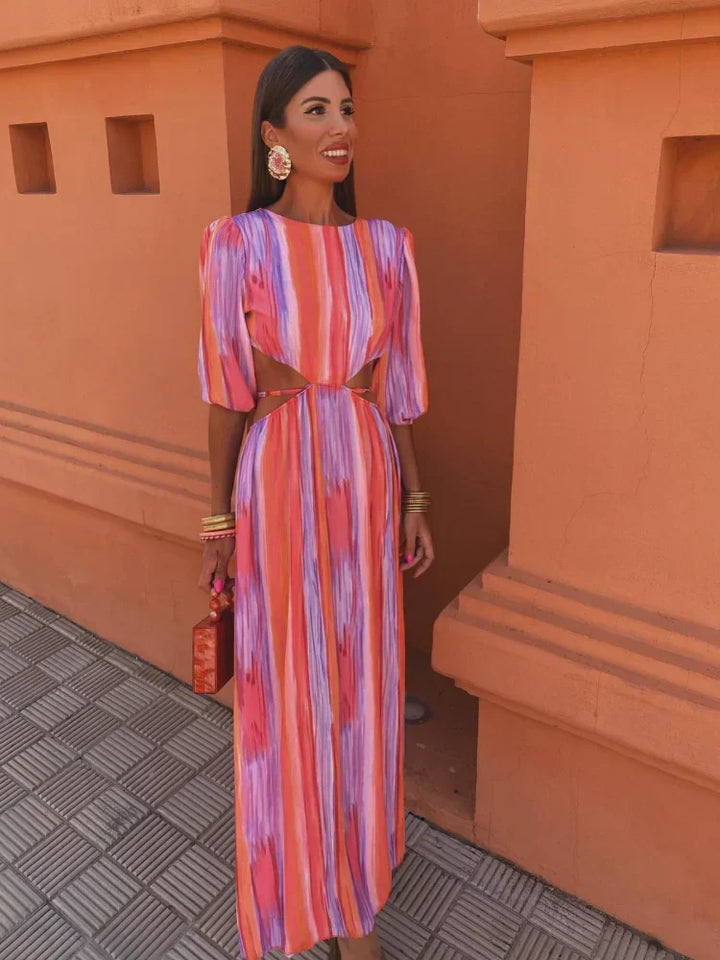 Gellie - Vibrant Cutout Dress