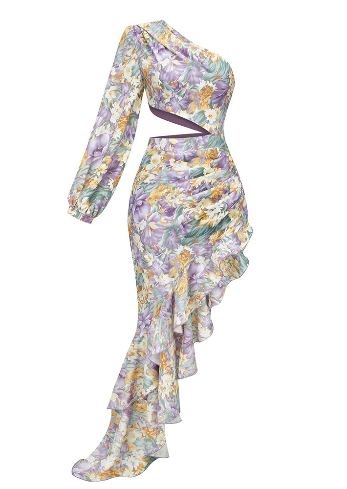 Vani - One Shoulder Bloom Dress