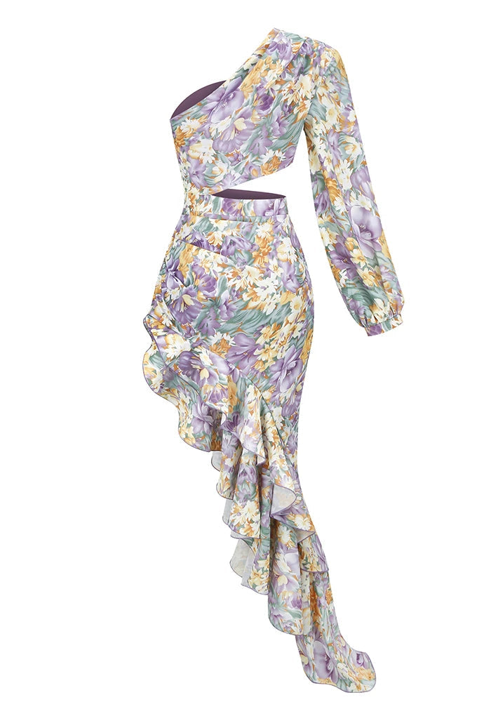 Vani - One Shoulder Bloom Dress