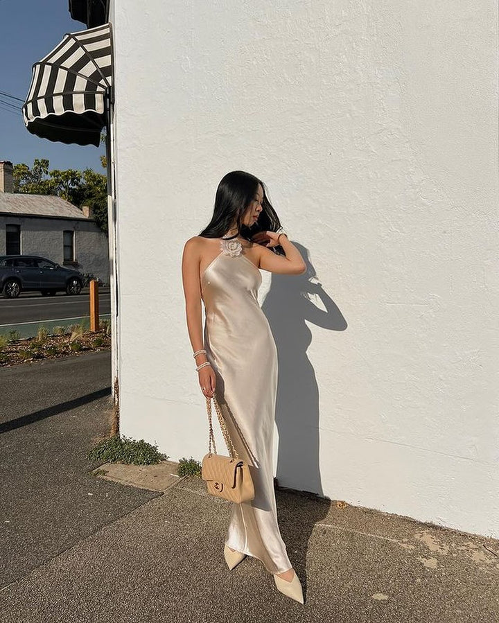 Celestia – Petal Neck Dress