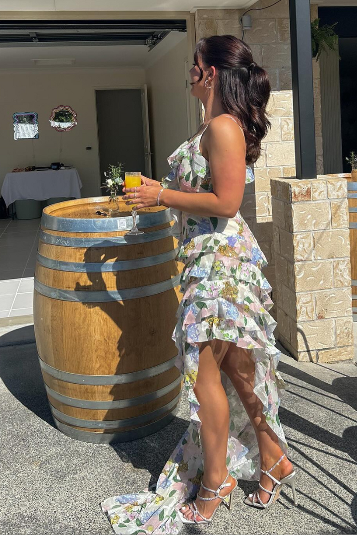 Minda - Ruffled Floral Dress
