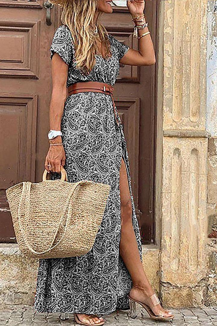 Poleen - Boho Paisley Dress