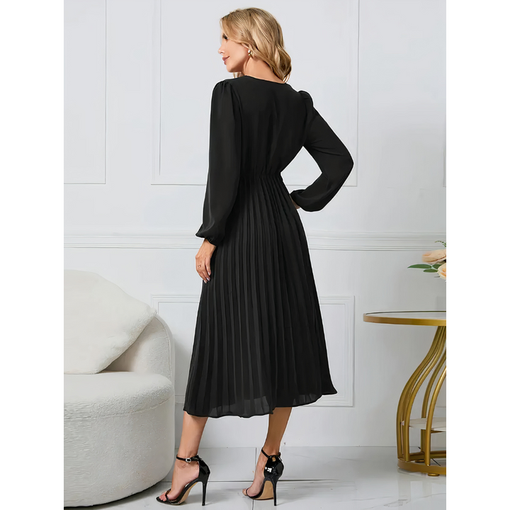 Anya - Pleated Elegance Dress