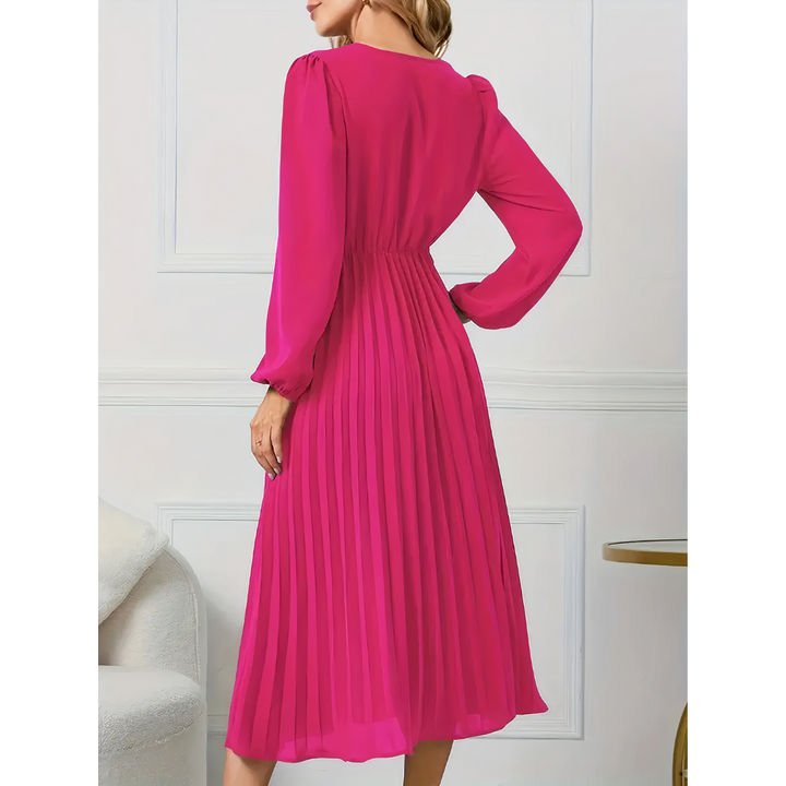 Anya - Pleated Elegance Dress