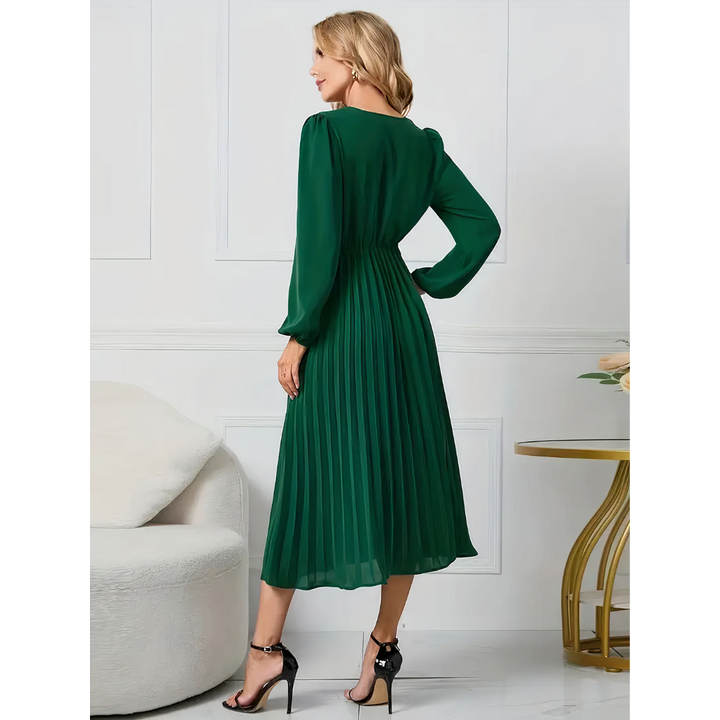 Anya - Pleated Elegance Dress