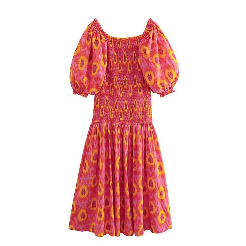 Nikki - Bohemian Puff Sleeve Dress