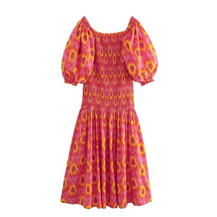 Nikki - Bohemian Puff Sleeve Dress