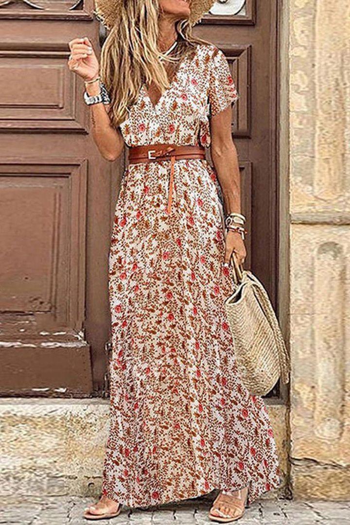 Poleen - Boho Paisley Dress